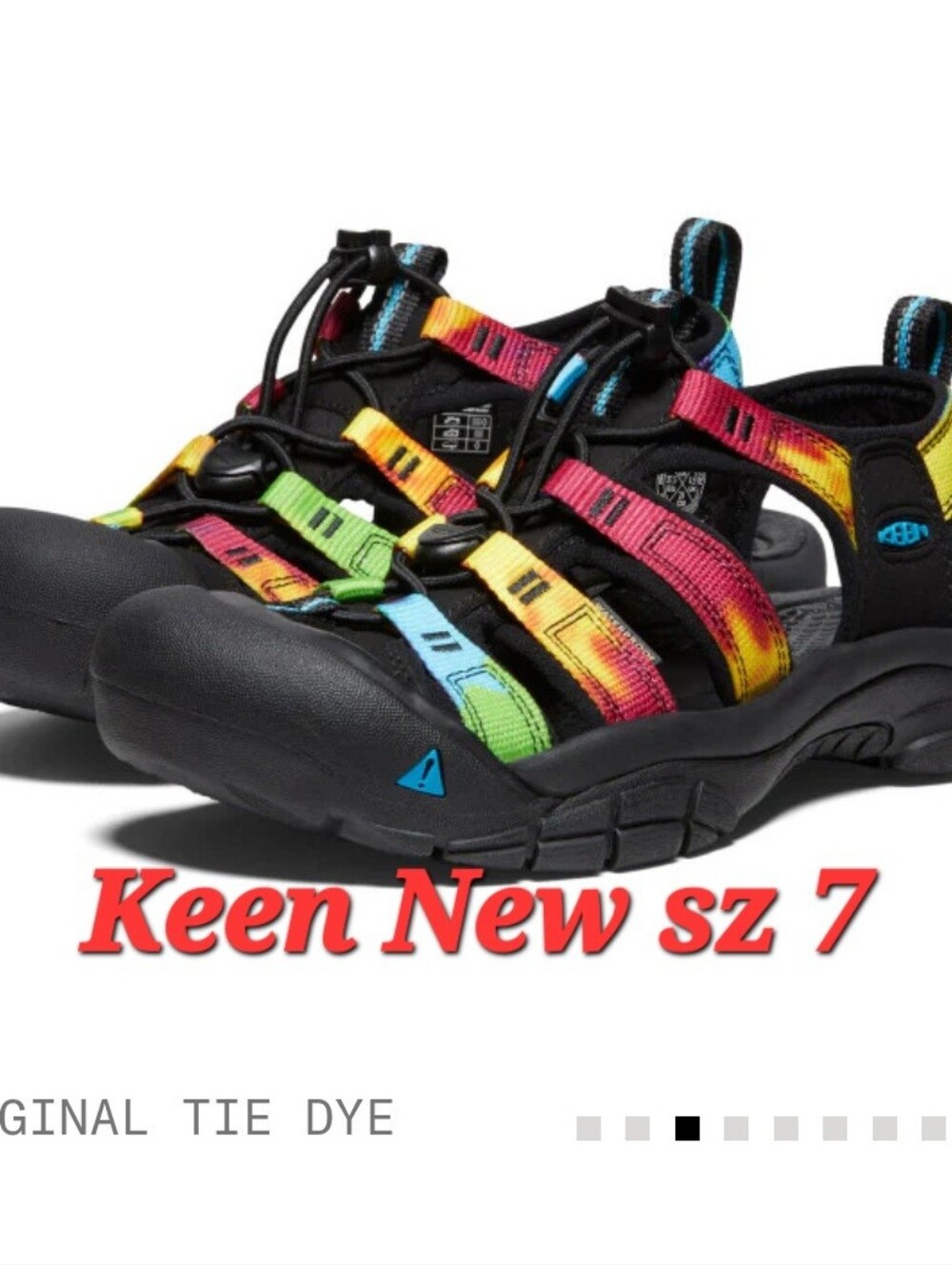 Keen Black Sandal with Tie-Dye Straps NEW!!!